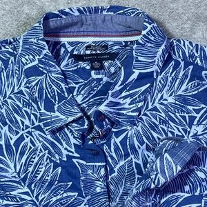 Tommy Hilfiger Women's XL Relaxed Fit Leaf Print Long Sleeve Button‎ Up Shirt